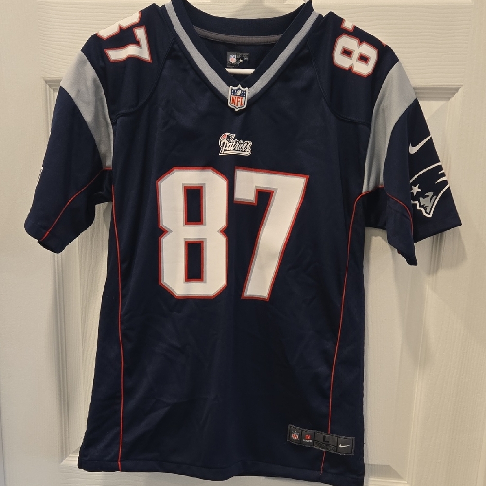 Nike Patriots Jersey - Navy, Gray, and Red